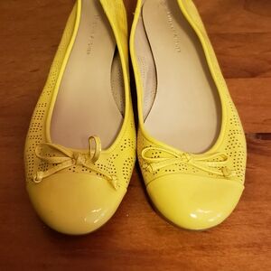 Etienne Aigner Sunny Yellow Bow Flats